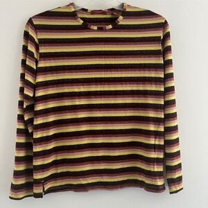 Scotch and soda T shirt long sleeve stripes Women size Medium